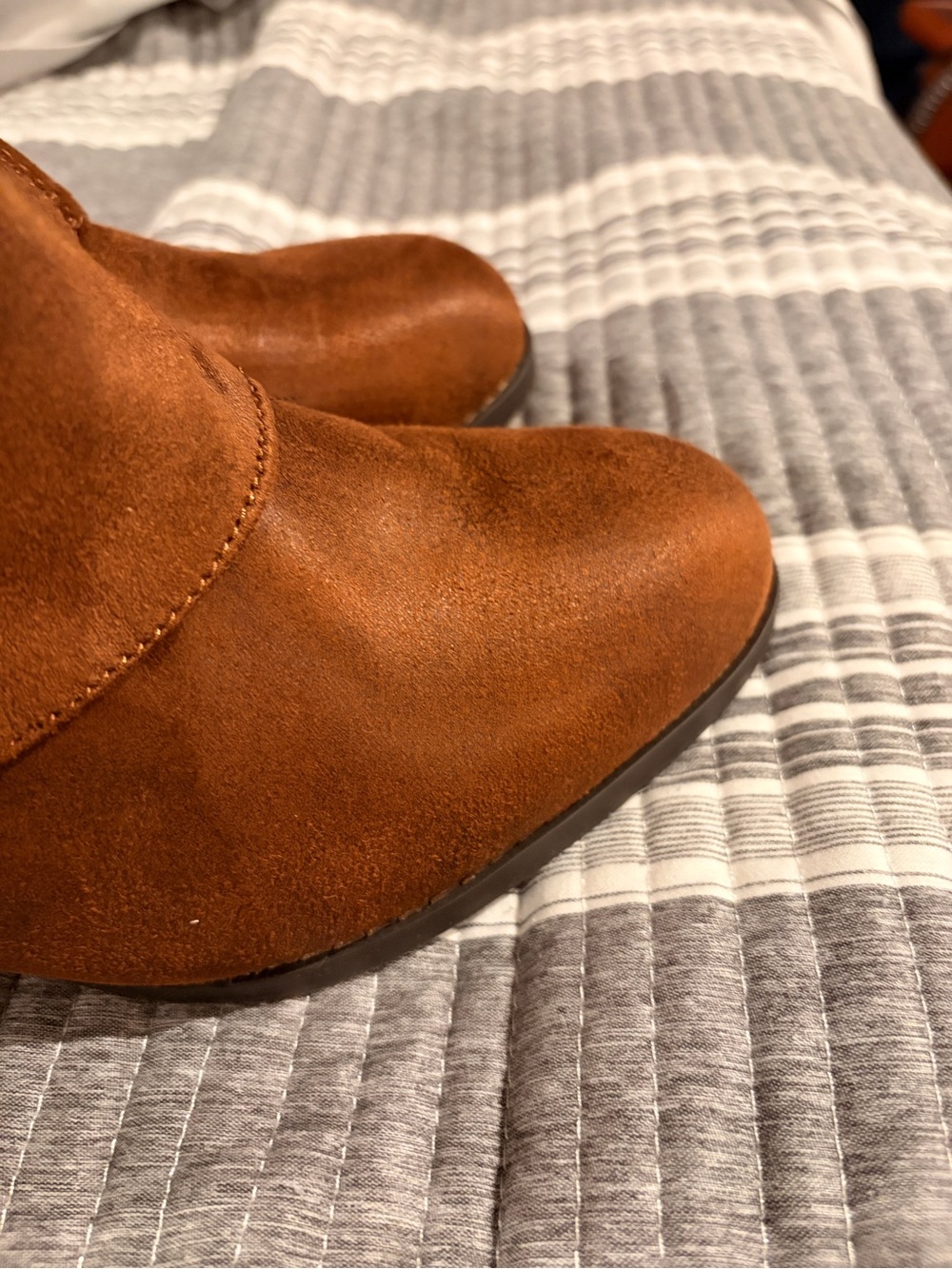 Brand New Bella Vita Twyla Size 11w Brown Fold over Slouchy Ankle Boots - Picture 6 of 12